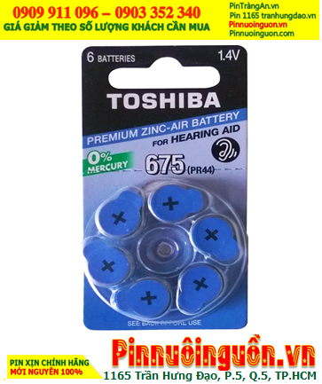 Pin PR44 _Pin 675; Pin máy trợ thính Toshiba 675 _Pin máy trợ thính PR44 Premium Zinc