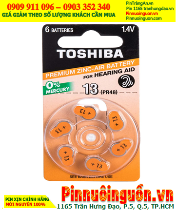 Toshiba ZA13; Pin máy trợ thính Toshiba ZA13-1.45V270mAh chính hãng Toshiba