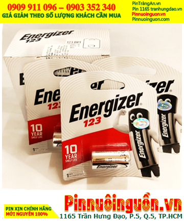 COMBO MUA 01 Hộp 6Vỉ Pin Energizer CR123A, CR17345 Lithium 3.0v _Giá chỉ 479.000đ/Hộp