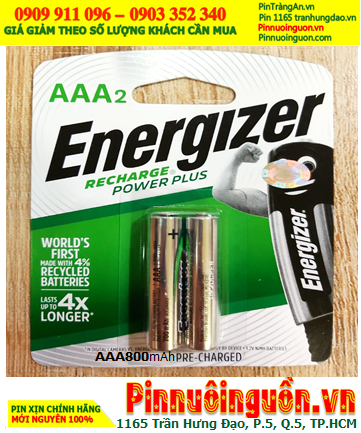 Energizer NH12ERP2; Pin sạc AAA 1.2v Energizer NH12ERP2 AAA800mAh _Made in Japan _Vỉ 2viên