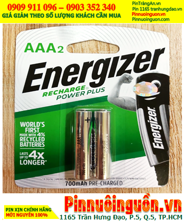 Energizer NH12URP2; Pin sạc AAA 1.2v Energizer NH12URP2 AAA700mAh _Made in Japan (Vỉ 2viên)