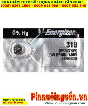 Pin SR527SW _Pin 319; Pin đồng hồ Energizer 319,SR527SW Silver Oxide 1.55v _Made in USA |HẾT HÀNG