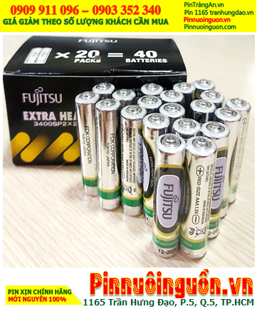 COMBO 1HỘP=40viên Pin Fujitsu R03 MN3400SP2 1.5v Heavy Duty chính hãng _Giá chỉ 145.000/Hộp 40viên