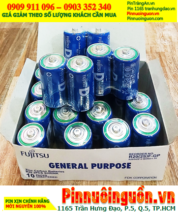 COMBO 01HỘP=20viên Pin đại D 1.5v Fujitsu R20(2S)F-GP General Purpose _Giá chỉ 209.000/Hộp 20viên