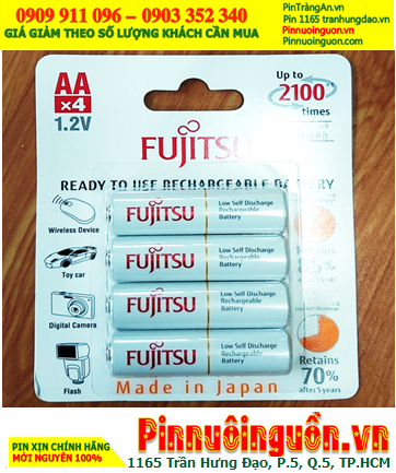 Fujitsu HR-3UTCEX(2B); Pin sạc AA 1900mAh 1.2v Fujitsu HR-3UTCEX(2B) /Xuất xứ NHẬT _Vỉ 2viên