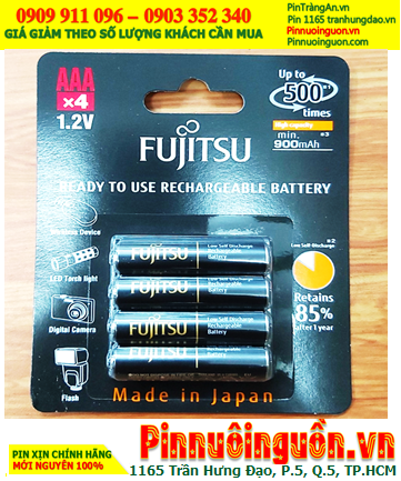 Fujitsu HR-4UTHCEX(4B) Pin sạc 1.2v AAA900mAh Fujitsu HR-4UTHCEX(4B), Xuất xứ Nhật (Vỉ 4viên)