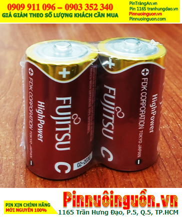 Pin Fujitsu LR20F(2S) ; Pin LR20F(2S); Pin đại D 1.5v Alkaline HIGH POWER Fujitsu LR20F(2S) Vỉ 2viên