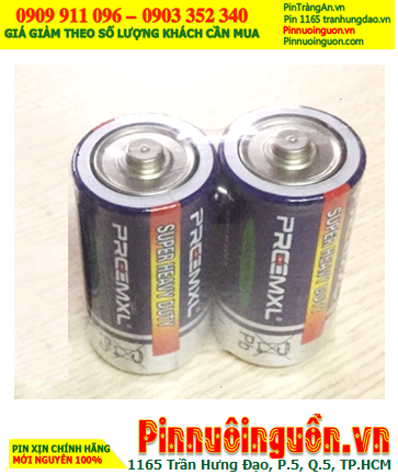 PREEMXL R14P _Pin trung C 1.5v PREEMXL R14P Super Heavy Duty (Vỉ Plastic 2viên)