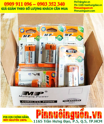 COMBO MUA 1hộp 10VỈ Pin sạc 9.0v MP 6F22-300mAh chính hãng _Giá chỉ 849.000/ HỘP