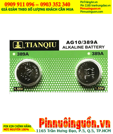 Pin AG10 LR1130 - Pin cúc áo 1.5v Alkaline Tianqiu AG10 LR1130 LR54