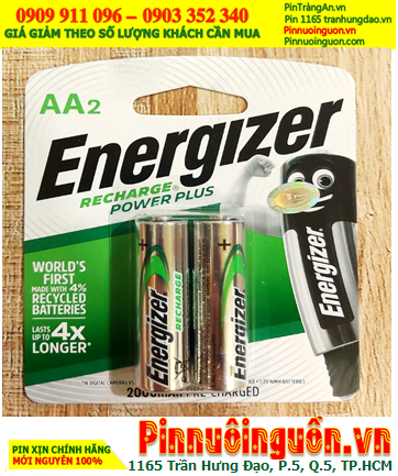 Pin Energizer NH15-PPRP2; Pin sạc AA 1.2v Energizer NH15-PPRP2 AA2000mAh _Made in Japan _Vỉ 2viên