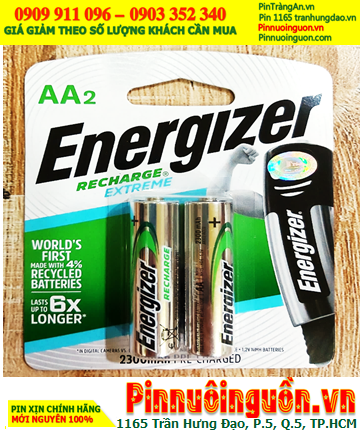 Pin Energizer NH15E-BP2; Pin sạc AA 1.2v Energizer NH15E-BP2 (AA2300mAh) _Made in Japan _Vỉ 2viên