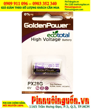 Golden Power PX28G, Pin 6v Alkaline GoldenPower PX28G, 4LR44, 476A chính hãng (Loại Vỉ 1viên)