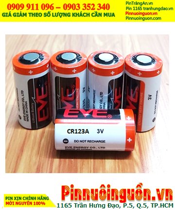 EVE CR123A; Pin 3.0v Lithium EVE CR123A 2/3A (CR17345) 1500mAh chính hãng