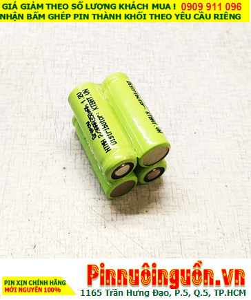 Pin roi điện 4.8v-2/3AAA350mAh, Pin dụng cụ tự NiMh vệ 4.8v-2/3AAA350mAh, Pin sạc NiMh 4.8v-2/3AAA350mAh