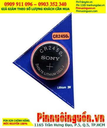 Pin cân điện tử lithium 3V Sony CR2450 chính hãng Sony Nhật  | hàng có sẳn