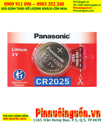 Pin kính 3D CR2025 _ Pin Lithium 3V Panasonic CR2025 chính hãng (MẪU MỚI)