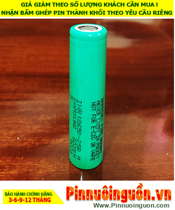 Pin VAPE_Pin thuốc lá điện tử Samsung INR18650-25R (2500mAh-3.7v)  Discharge 20A