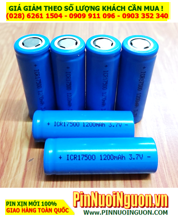 Pin Vape _Pin thuốc lá điện tử Pin sạc 3.7v Lithium 17500 ICR17500 1200mAh (17mmx50mm) chính hãng