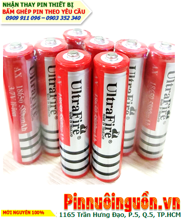 Pin QUẠT điện Pin sạc 3.7v 18650 Ultrafire AX18650-5800mAh /chỉ sử dụng cho Đèn Pin, Quạt Điện