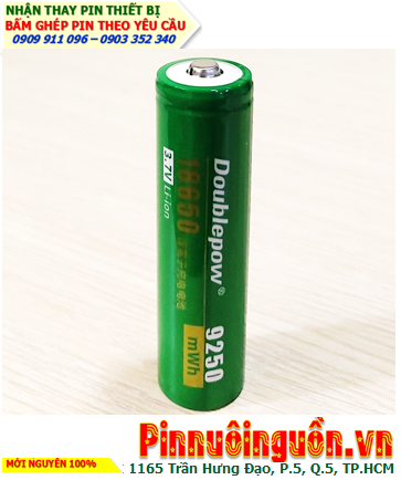 Pin QUẠT điện Pin sạc 18650 lithium Li-ion 3.7v DoublePow 18650-9250mWh (=5300mAh)