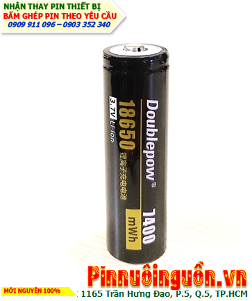 Pin QUẠT điện Pin sạc 18650 lithium Li-ion 3.7v DoublePow 18650-7400mWh (=4600mAh)