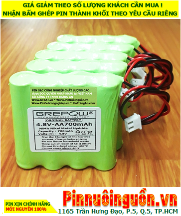 Pin thiết bị y khoa 4.8v 700mAh _Pin sạc NiMh 4.8v 700mAh |BH 6tháng