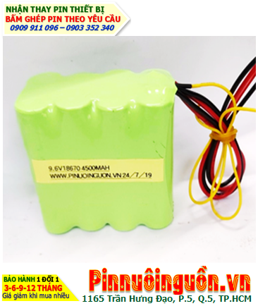 Pin máy đo điện tim NiMh 9.6v 4500mAh _Thay pin máy đo điện tim 9.6v-4/3AF-4500mAh