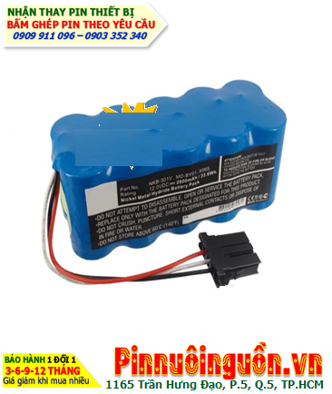 Pin Nihon Kohden MD-BY01 NKB-301V X065 _Pin sạc NiMh 12v 2800mAh