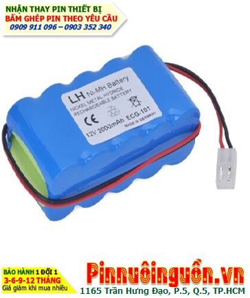 Pin Biocare ECG-300G ECG EKG Vital Sign Monitor _Pin sạc NiMh 12v 2000mAh