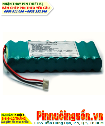 Pin đo điện tim Nihon Kohden Cardiofax S, type SB901D _Pin sạc NiMh 12v 2000mAh