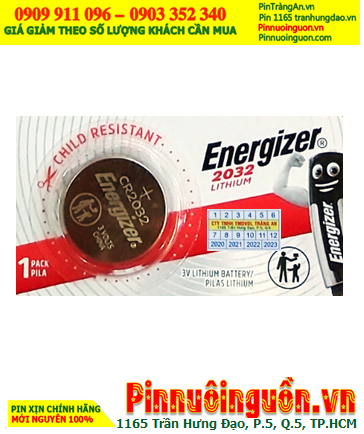 Pin máy đo huyết áp _Pin máy đo tiểu đường _Pin nhiệt kế Energizer CR2032 lithium 3.0v