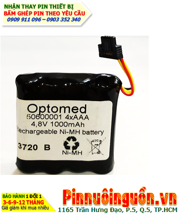 Optomed 4.8v-1000mAh, Pin máy đo nhãn khoa Optomed 4.8v-1000mAh, Nhận thay pin thiết bị Optomed Smartscope