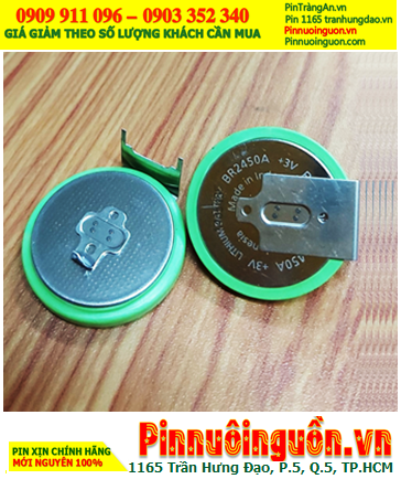 Pin BR2450A Pin Panasonic BR-2450A; Pin 3v lithium Panasonic BR2450A chân thép như hình