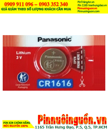 PANASONIC CR1616; Pin nuôi nguồn Panasonic CR1616 lithium 3.0v _Made in Indonesia