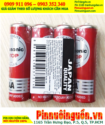 Panasonic R6DT/4S (UM-3DT/4S); Pin AA 1.5v Panasonic R6DT/4S Hi-top _Xuất xứ Indonesia /Gói 4viên