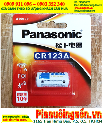 Panasonic CR-123ACH/1B (BR17345); Pin 3v lithium Panasonic CR123A/CR17345 (Nội địa Trung-Xuất xứ NHẬT)