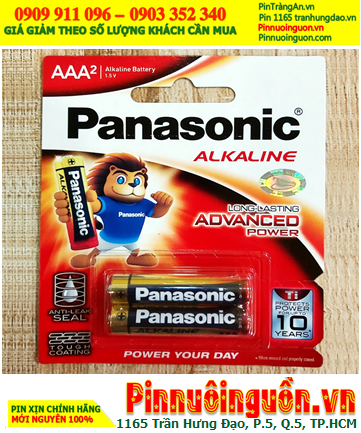 Panasonic LR03T/2B; Pin nuôi nguồn AA 1,5V Alkaline Panasonic LR03T/2B _Made in Thailand  (Loại vỉ 2viên)