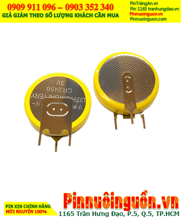 Panasonic CR2032/GVFN (chân thép-3 chấu), Pin CMOS lithium 3v Panasonic CR2032/GVFN /X.xứ Indonesia