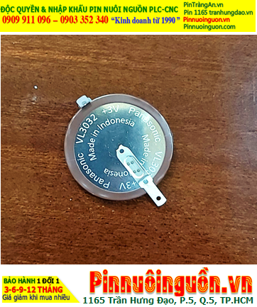 Panasonic VL3032; Pin nuôi nguồn Panasonic VL3032 /Pin sạc 3V Lithium, Xuất xứ Indonesia