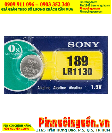 Sony Pin LR1130; Pin đồng hồ Sony LR1130 Alkaline 1.5v chính hãng _Made in Indonesia