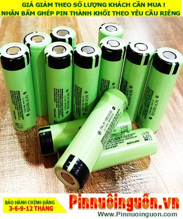 Panasonic NCR18650B; Pin sạc 3.7v Panasonic NCR18650B 3400mAh Discharge 10A chính hãng