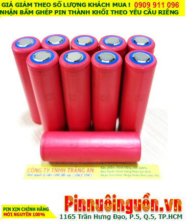 Sanyo NCR18650GA; Pin sạc Lithium 3.7v Sanyo NCR18650GA 3350mAh dòng xả 10A chính hãng