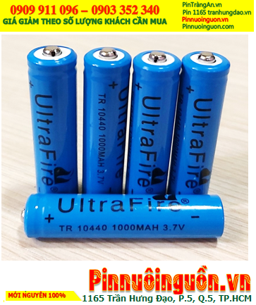 Ultrafire TR10440, Pin sạc AAA 10440 Lithium 3.7v Ultrafire TR10440 (AAA dòng 1000mAh 3.7v)