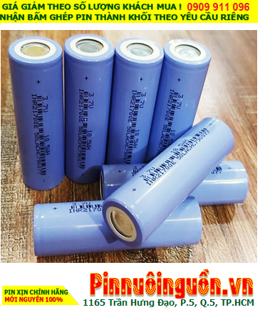 Tesla INR21700E, Pin sạc 21700 Tesla INR21700E (3.7v 4800mAh Dòng xả 20A, Nội trở 12-13mΩ) HẾT HÀNG