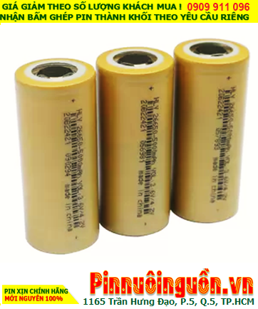 HLY26650-5000mAh, Pin sạc 26650 Lithium 3.7v HLY26650-5000mAh chính hãng