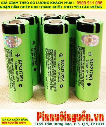 Panasonic NCR21700T, Pin sạc 3.7v Lithium Li-ion Panasonic NCR21700T -4800mAh chính hãng