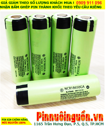 Panasonic NCR18650GA, Pin sạc 18650 Lithium Li-ion 3.7v Panasonic NCR18650GA (3500mAh) MẪU MỚI