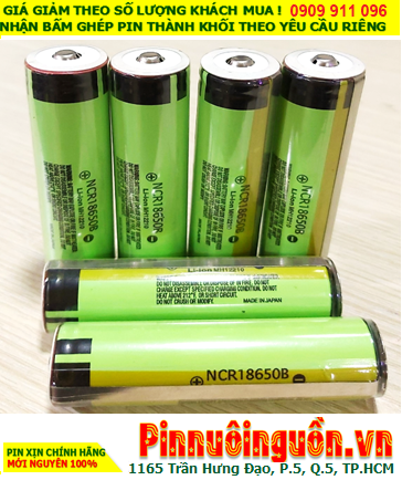 Panasonic NCR18650B _Pin sạc lithium 3.7v NCR18650B 3400mAh (viên pin có gắn mạch bảo vệ) chính hãng