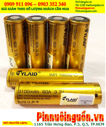 CyLaid IMR18650-3100mAh, Pin sạc 18650 Lithium 3.7v CyLaid IMR18650-3100mAh (Discharge 60A) chính hãng